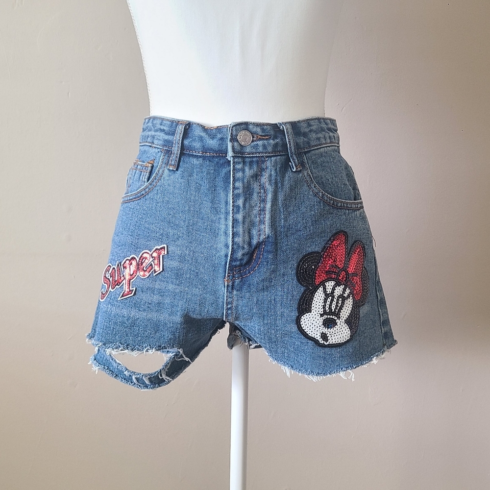 🔆 YBC Collection Disney Minnie Mouse Inspired Denim Shorts